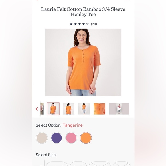 1/2 sleeve Henley - Picture 5 of 7